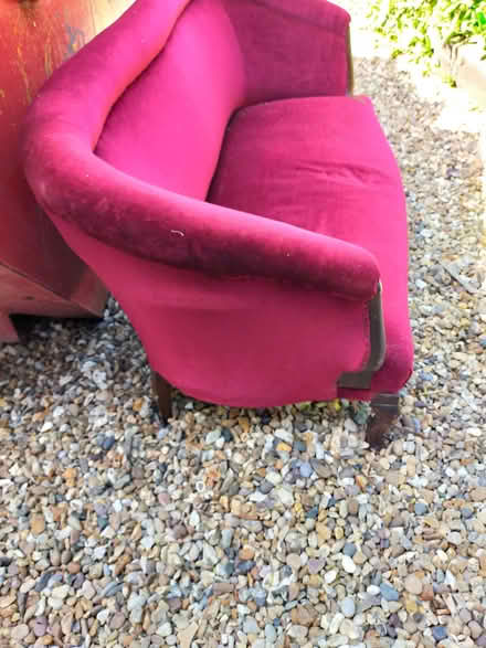 Photo of free Small velvet seat/setee (Little Wenlock TF6) #1