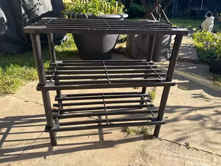 Photo of free Small wooden shoe rack caddy (Newton CO10) #1