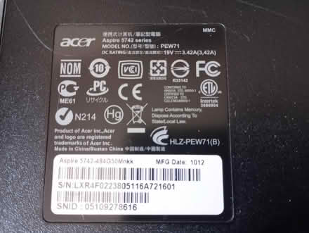 Photo of free Acer Aspire 5742 Laptop (Royston SG8) #3