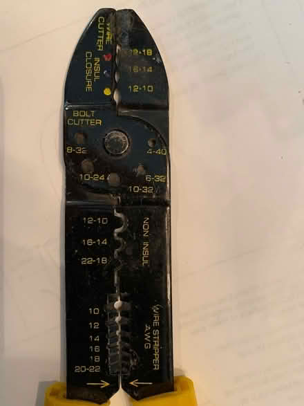 Photo of free Wire/Screw Cutter/Stripper/Crimper (South Brampton) #1