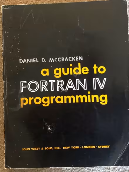 Photo of free Vintage book Fortran IV programming (Bramhall SK7) #1