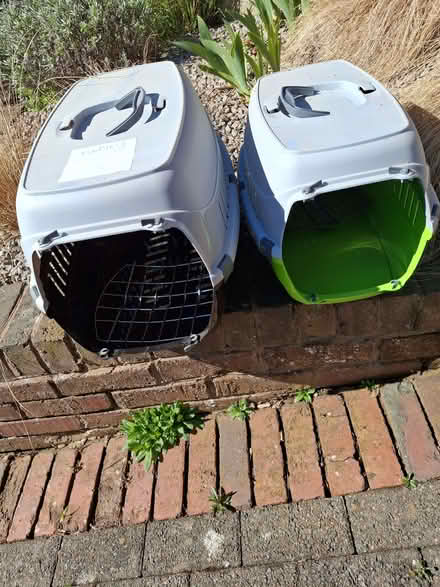 Photo of free Two cat baskets one large, one small, all working (Appleby-in-Westmorland CA16) #1
