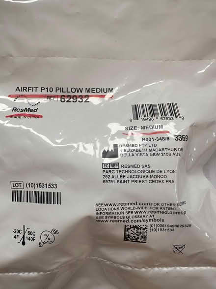 Photo of free CPAP 'nasal pillow' (Arcata) #1