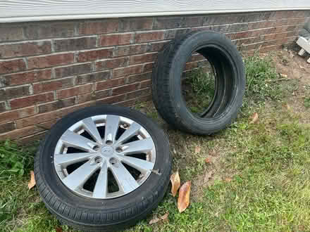 Photo of free Two tires... Great tread (10-10 and Holly Springs Road) #1
