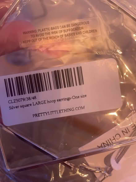 Photo of free Large Square Earrings (Never Worn) (Camberwell, SE5) #1