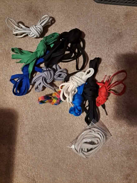 Photo of free Selection of paired shoelaces (Stone Cross BN23) #1