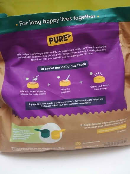 Photo of free PuRE dog food (Craiglockhart EH14) #2