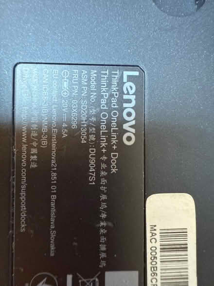 Photo of free Lenovo OneLink+ Dock (Burtonsville) #1