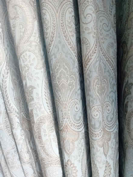 Photo of free Blue/grey curtains for 2 windows (Rhiwbina CF14) #3