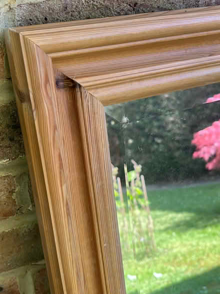 Photo of free Mirror. Pine frame. 3ft x2ft (Heath End RG26) #2