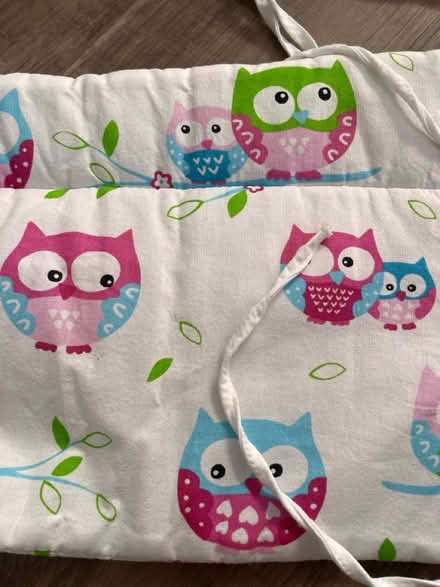 Photo of free Cot bumper owl print (Rickmansworth WD3) #1