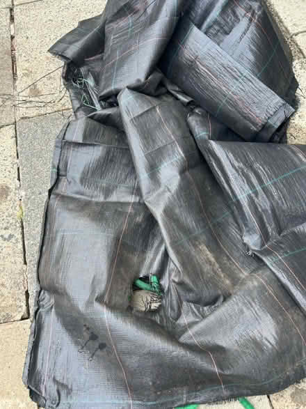 Photo of free garden bits pots weed membrane (moston M40,) #1