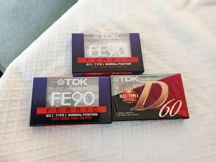 Photo of free Three unused tape cassettes (Heron Way Horsham) #1