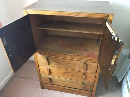 Photo of free Solid wood cupboard and drawer unit 76x42x115 (Barleybank G66) #2