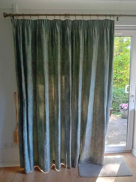 Photo of free Blue/grey curtains for 2 windows (Rhiwbina CF14) #1