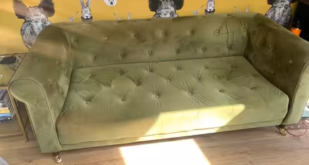 Photo of free Green three seater sofa (World's End RH15) #2