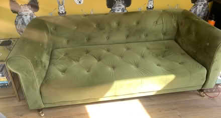 Photo of free Green three seater sofa (World's End RH15) #2