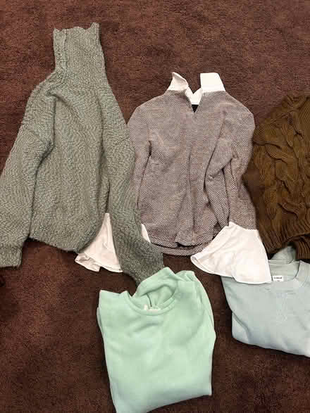 Photo of free Dresses and sweaters - size L (Downtown Sunnyvale) #3