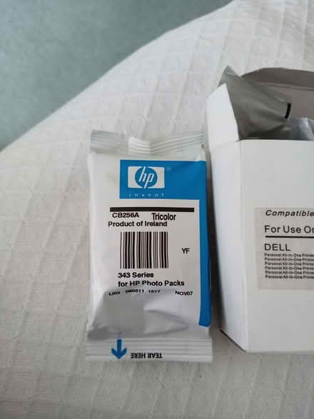 Photo of free 3 unused ink cartridges Dell and HP (Heron Way Horsham) #1