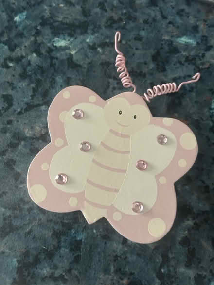 Photo of free Wooden butterflies and hearts (Bisley Woking GU24) #3