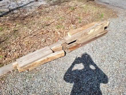 Photo of free 7-8 pressure treated wood posts 4x4 (mohegan lake, ny) #2