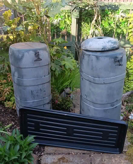 Photo of free X2 Slimline water butt's and trays (St. Albans) #1