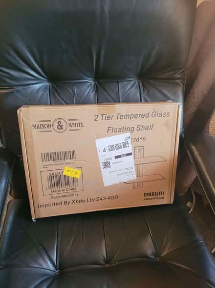 Photo of free Two tier black glass shelve (South Dykes CA11) #1