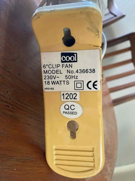 Photo of free Clip on electric fan (St Leonards on Sea TN37) #2