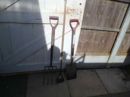 Photo of free Gardening Tools Spade, Fork, Hoe (Moreton CH46) #1
