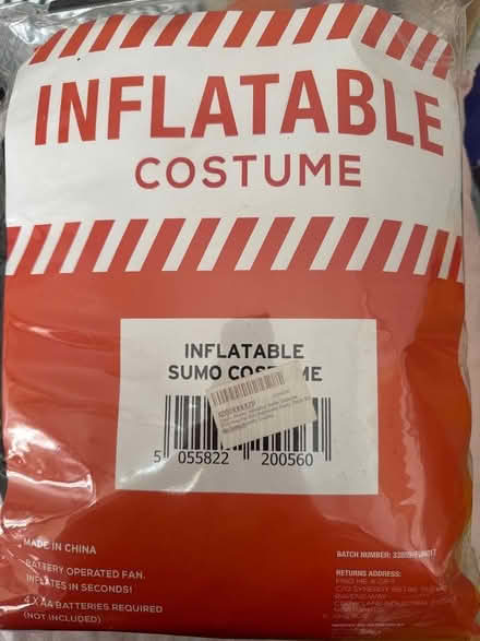 Photo of free Inflatable sumo costume (Sandford Hill ST3) #1