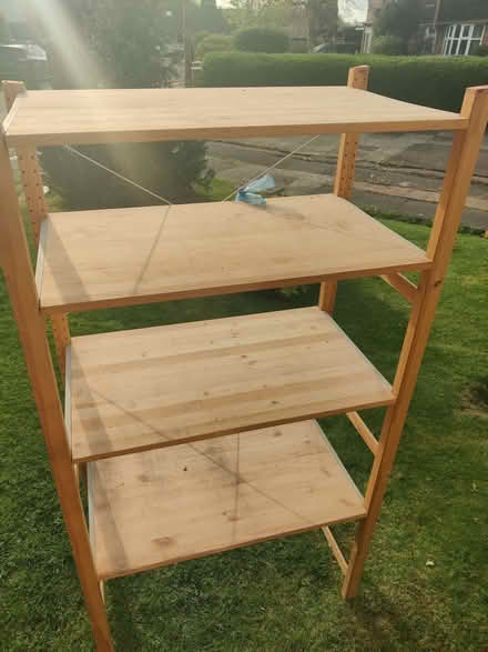 Photo of free Wooden shelves (Brunton Park NE3) #1