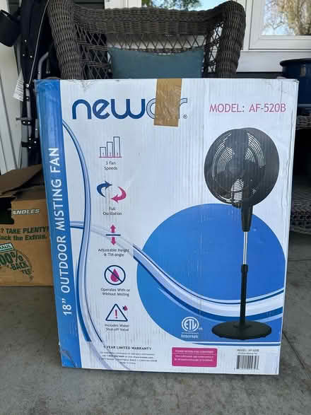Photo of free Misting fan (San Rafael-- Bret Harte) #1