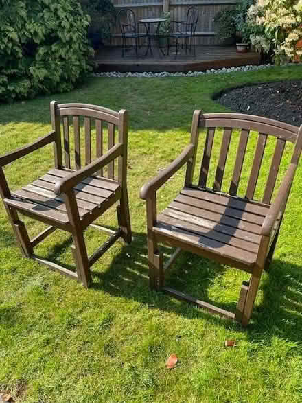 Photo of free Wooden Garden Chairs (Ham TW10) #1