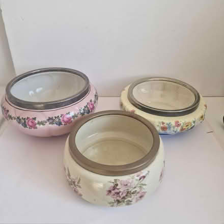 Photo of free Antique Metal Rimmed Ceramic Bowls (Abingdon North) #2