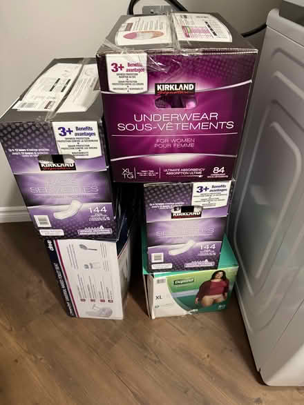 Photo of free Incontince pads and undaerwear (Cobourg On.) #1