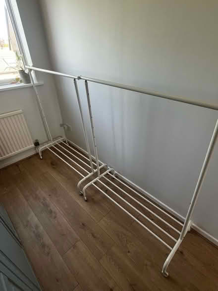 Photo of free White Clothes Hangers 2x (Breaston DE72) #2