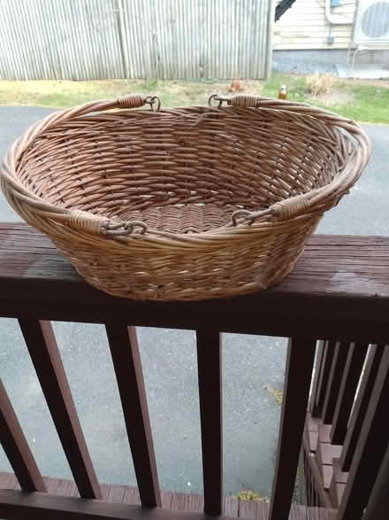 Photo of free oval wicker basket (Cambridge, Porter Square) #1