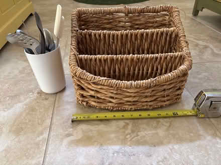 Photo of free Kitchen utensils, wicker container (Alexandria, VA) #1