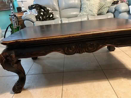 Photo of free Antique-style heavy coffee table (East Pembroke Pines) #1