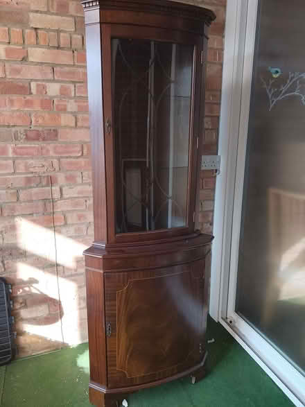 Photo of free Wooden display cabinet (Cranfield MK43) #1