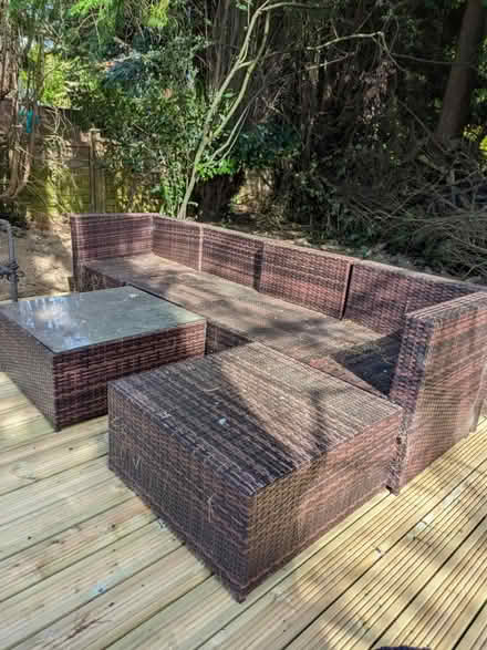 Photo of free Outdoor ratan sofa set (LS17) #1