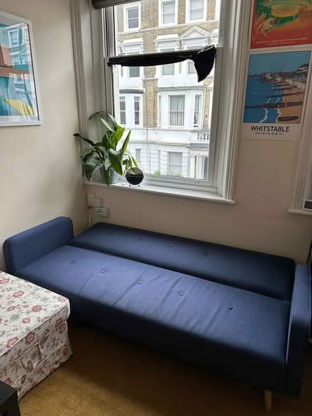 Photo of free Blue sofa bed (West Kensington W14) #4