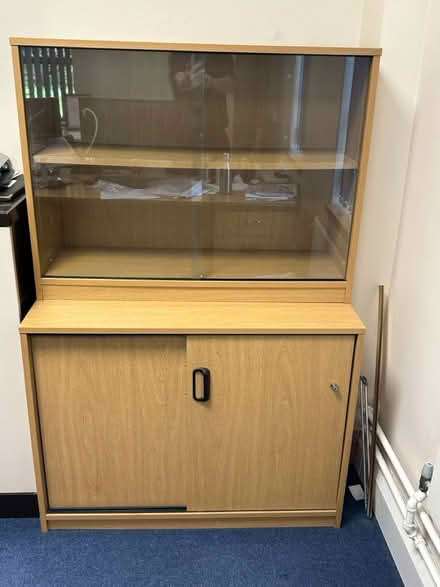 Photo of free Wooden bookcase and storage unit (PR7 Euxton) #1
