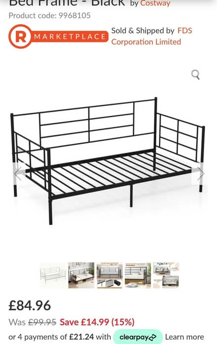 Photo of free BRAND NEW! Metal day bed frame (St. Albans) #1