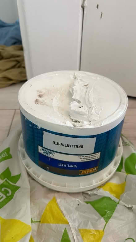 Photo of free Broken pot of white paint (New Eltham SE9) #1