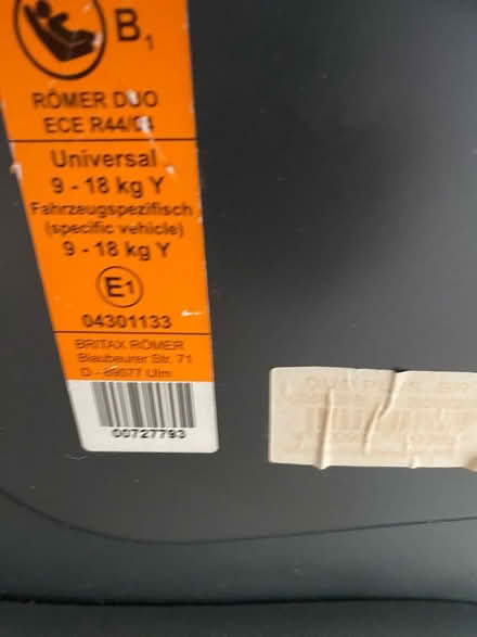 Photo of free Child car seat 9-18kg pr8 birkdale (Southport PR8) #2