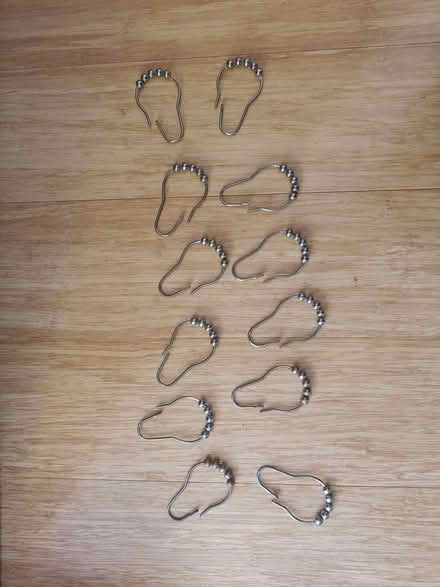Photo of free shower curtain hooks (Gleneagles area, Wboro NN8) #1