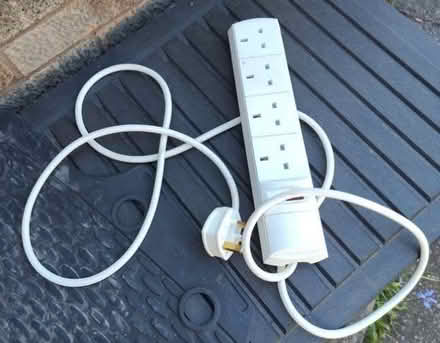 Photo of free 4-socket extension lead, 3m cable (Reabrook Estate SY3) #1