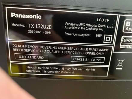 Photo of free Panasonic Large TV (Cheadle Heath SK8) #2