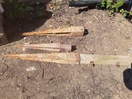 Photo of free 3 Metal Post Stakes (Old Walcot SN3) #1